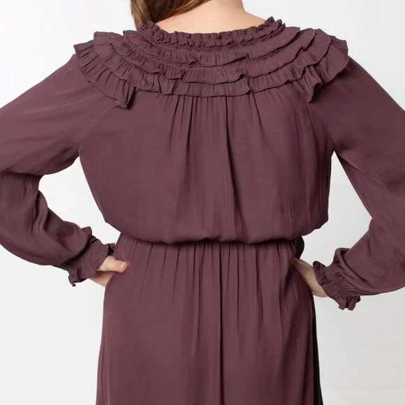 ⭐️CURRENT AIR DRESS WITH RUFFLE TRIM - Picture 4 of 6